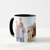 カスタム3の写真のコンボのマグ-白黒 マグカップ (正面左)