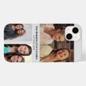 カスタム3セクション家族の写真コラージュ灰色のフレーム Case-Mate iPhoneケース (裏面 (横))