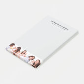 カスタム3セクション家族フォトコラージブラックフレーム ポストイット (アングル)