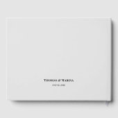 カスタム3セクション家族フォトコラージュ結婚ズ ゲストブック (裏面)