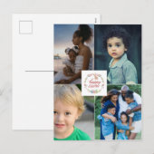 カスタム3フォトコラージュハッピーイースター シーズンポストカード (正面/裏面)