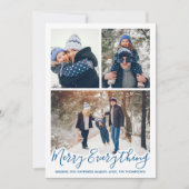 カスタム3フォトコラージュメリーすべて シーズンカード (正面)