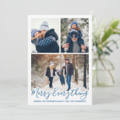 カスタム3フォトコラージュメリーすべて シーズンカード (スタンド正面)