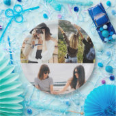 カスタム3フォトコラージュ紙プレート ペーパープレート (パーティー)