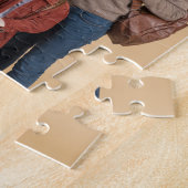 カスタム3フォトコラージュ ジグソーパズル (側面)