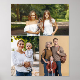 カスタム3フォトコラージュ ポスター