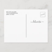 カスタム3フォトニューカップ結婚したル初めてのクリスマス 案内ポストカード (裏面)