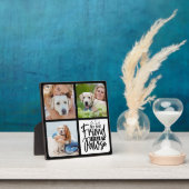 カスタム3ペットフォトコラージュ最高の友犬の恋人 フォトプラーク (インサイチュ)