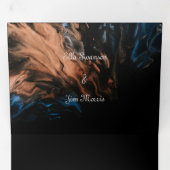 カスタム3倍結婚式招待状 三つ折り招待状 (内部最初)