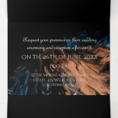 カスタム3倍結婚式招待状 三つ折り招待状 (内部中)