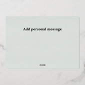 カスタム3写真クリスマス 箔シーズンカード (裏面)