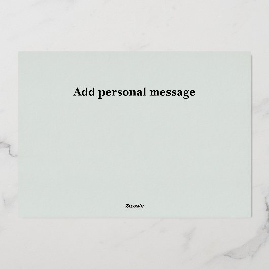 カスタム3写真クリスマス 箔シーズンカード (裏面)