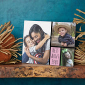 カスタム3写真コラージュおば最高のエバ フォトプラーク (側面)