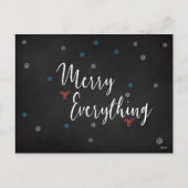 カスタム3写真コラージュ明るいスピリッツ シーズンポストカード (裏面)