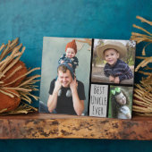 カスタム3写真コラージュ最高の叔父Ever フォトプラーク (側面)