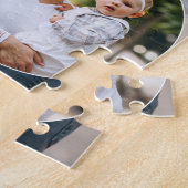 カスタム3家族写真コラージュ ジグソーパズル (側面)