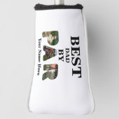 カスタム3文字の形状の写真の最高のパパ（パー） ゴルフヘッドカバー (回転90)