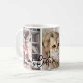 カスタム3枚のフォトコラージュマグカップ コーヒーマグカップ (正面左)