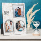 カスタム3枚の写真でサインモダンホーム壁 フォトプラーク (側面)