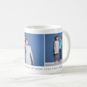 カスタム3枚の写真と文字 コーヒーマグカップ (正面右)