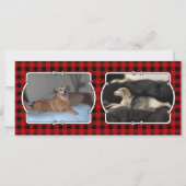 カスタム3枚の写真カントリー赤水牛チェックプライド (裏面)