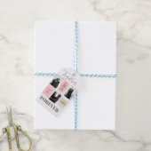 カスタム3枚の写真ハッピーバレンタイン ギフトタグ (より糸付き)