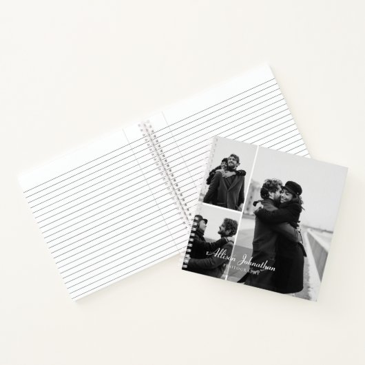 カスタム3枚の写真モダン台写真 ノートブック (内部)