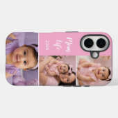 カスタム3枚の写真ライトピンク お母さんの生活 Case-Mate iPhoneケース (裏面 (横))