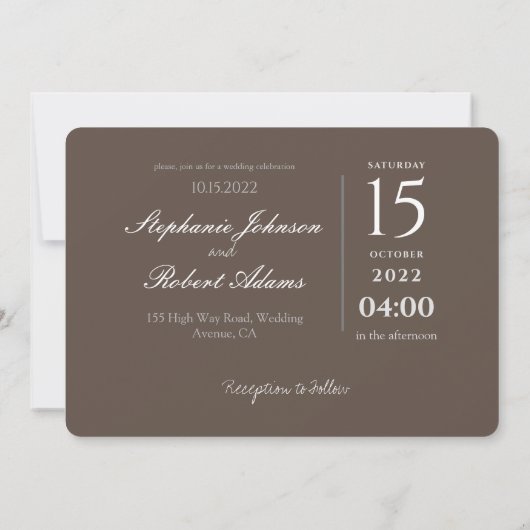 カスタム3枚の写真金ゴールドグリッター結婚抽象芸術 招待状 (裏面)