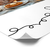 カスタム3枚の写真20周年結婚歓迎 ポスター (角)