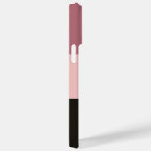 カスタム3色ブロックバラ金ゴールド赤面ブラック Case-Mate iPhoneケース (裏面 / 右)