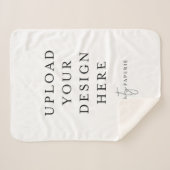 カスタム30インチx 40インチSherpaブランケット、小型 シェルパブランケット (正面(横))