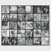 カスタム30枚の写真コラージギフトを作成 ラッピングペーパー (フラット)