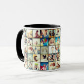 カスタム30枚モダン家族とペット マグカップ (正面左)