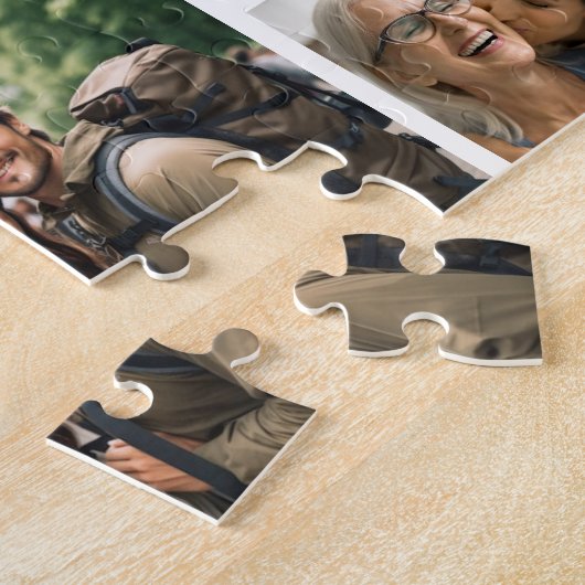 カスタム31枚フォトコラージュ520枚中難対応 ジグソーパズル (側面)