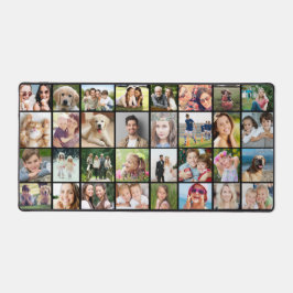 カスタム32フォトコラージブラック デスクマット