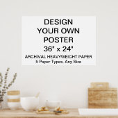 カスタム36パーソナライズされた"x24"アーカイブ紙ポスター ポスター (キッチン)