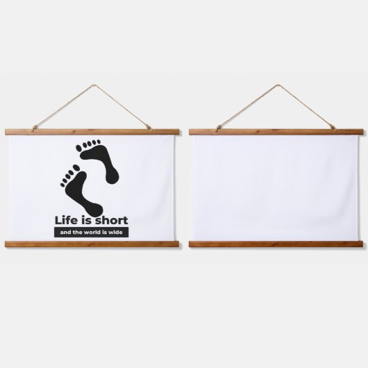 カスタム36"x26"水平（横）、2つのセット 吊り下げ型タペストリー (ダブル)