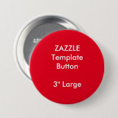 カスタム3"大きい円形ボタンのブランクのテンプレート 缶バッジ (正面&裏面)