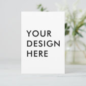 カスタム3.5x5インチ垂直応答カード印刷 サンキューカード (スタンド正面)