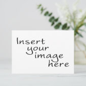 カスタム3.5x5.5インチRSVPカード 出欠カード (スタンド正面)