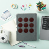 カスタム3D編集可能レッドワックスフォイル証明書シール シール (iPadカバー)