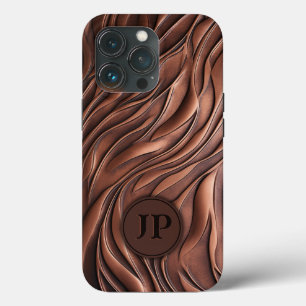 カスタム3D銅金属溶融波メンズ iPhone 13 PROケース