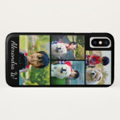 カスタム4の写真のコラージュのパーソナライズな名前 Case-Mate iPhoneケース (裏面(横))