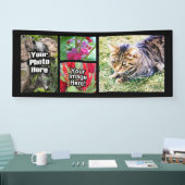 カスタム4の写真のコラージュの横の写真 横断幕 (トレードショー)