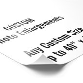 カスタム4インチx 4インチの写真の拡大、最大40インチx 40インチ フォトプリント (角)