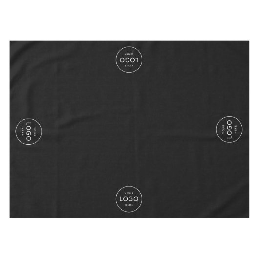 カスタム4サークルロゴ会社ビジネスレストラン テーブルクロス (正面(横))