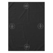 カスタム4サークルロゴ会社ビジネスレストラン テーブルクロス (正面)