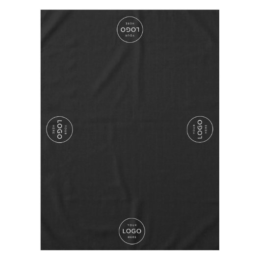 カスタム4サークルロゴ会社ビジネスレストラン テーブルクロス (正面)