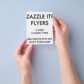 カスタム4パーソナライズされた.5x5.6インチFlyers空白のテンプレート チラシ (手)